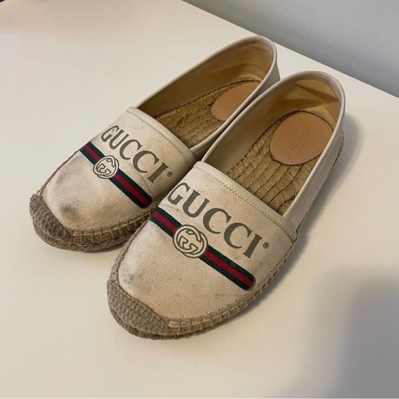 GUCCI LOGO CANVAS ESPADRILLE - Picture 4 of 11